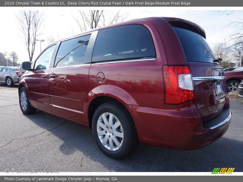 Deep Cherry Red Crystal Pearl / Dark Frost Beige/Medium Frost Beige 2016 Chrysler Town & Country LX