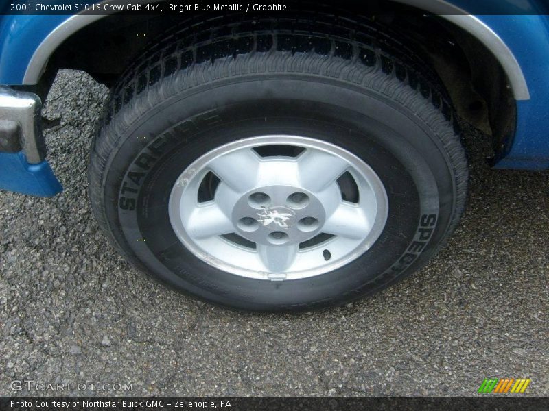 Bright Blue Metallic / Graphite 2001 Chevrolet S10 LS Crew Cab 4x4