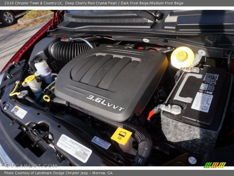 Deep Cherry Red Crystal Pearl / Dark Frost Beige/Medium Frost Beige 2016 Chrysler Town & Country LX