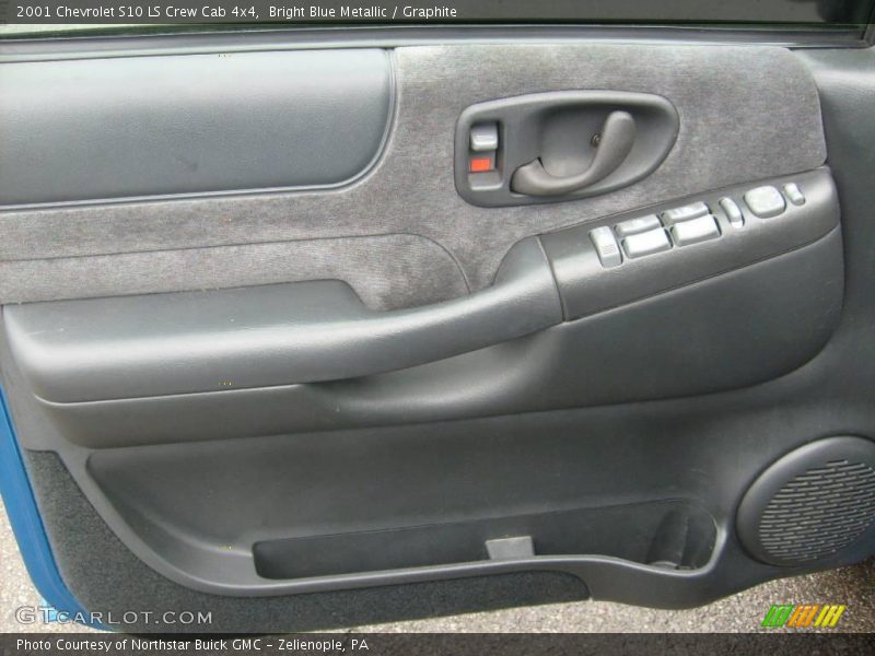 Bright Blue Metallic / Graphite 2001 Chevrolet S10 LS Crew Cab 4x4