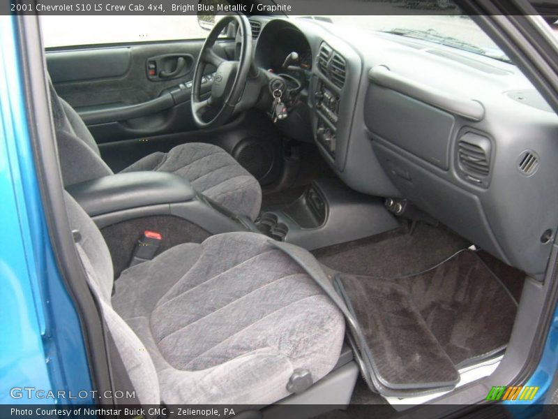 Bright Blue Metallic / Graphite 2001 Chevrolet S10 LS Crew Cab 4x4