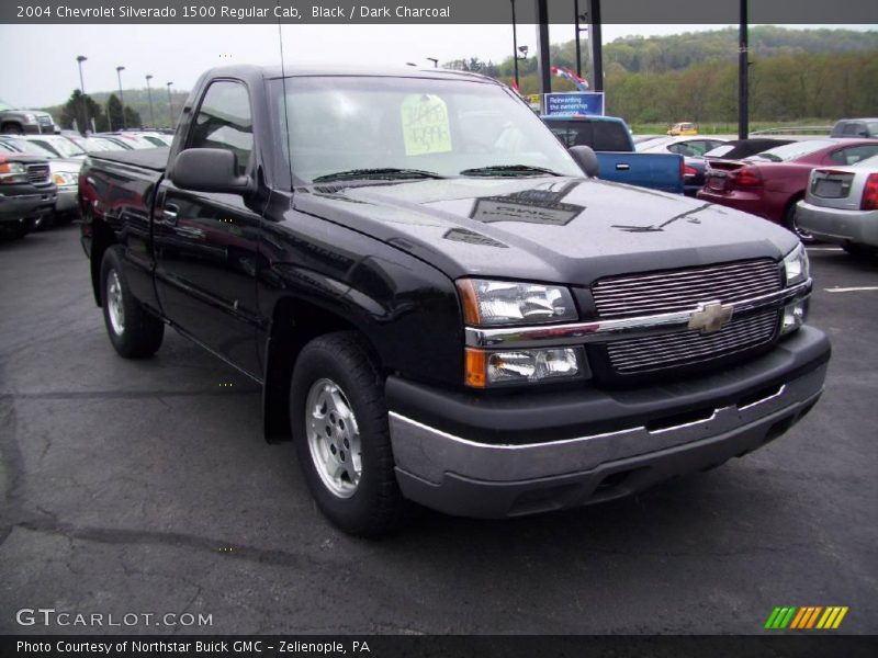 Black / Dark Charcoal 2004 Chevrolet Silverado 1500 Regular Cab