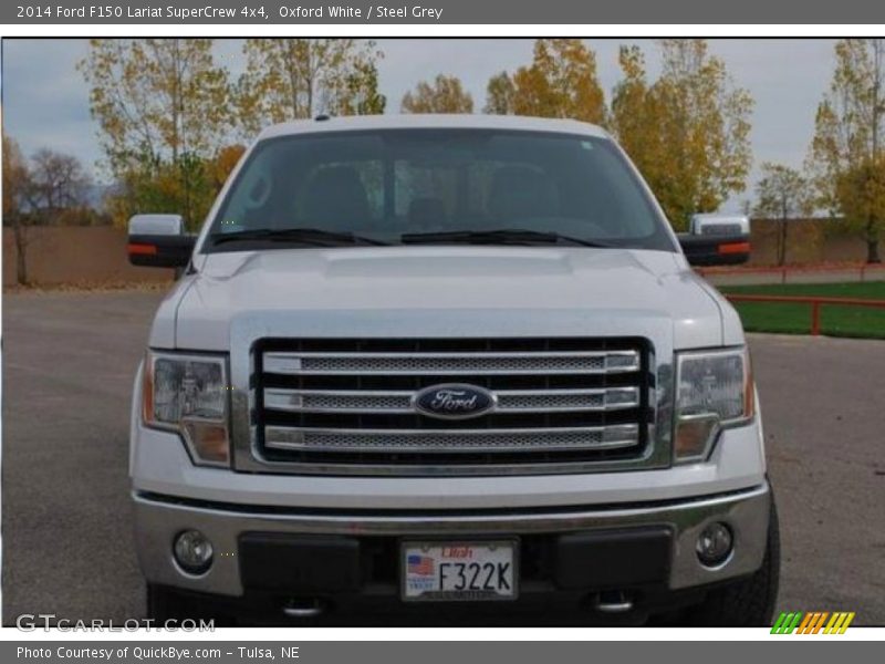 Oxford White / Steel Grey 2014 Ford F150 Lariat SuperCrew 4x4