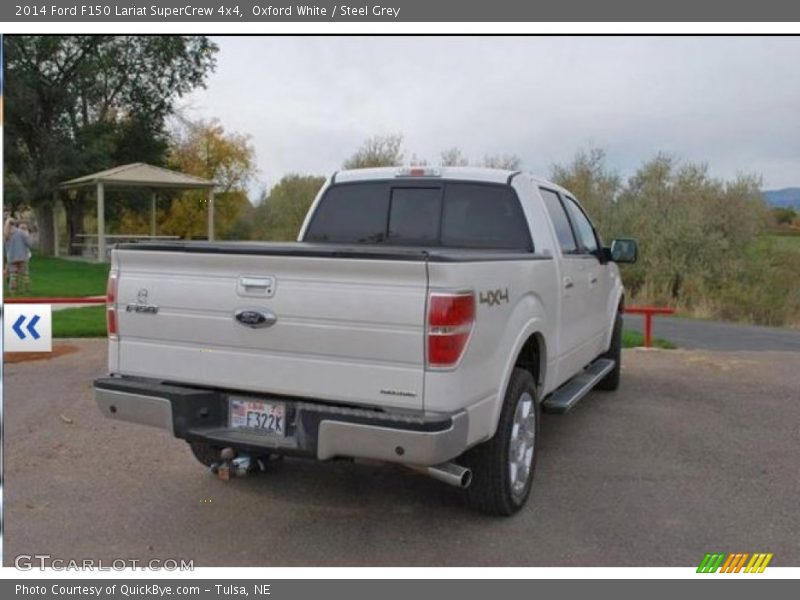 Oxford White / Steel Grey 2014 Ford F150 Lariat SuperCrew 4x4