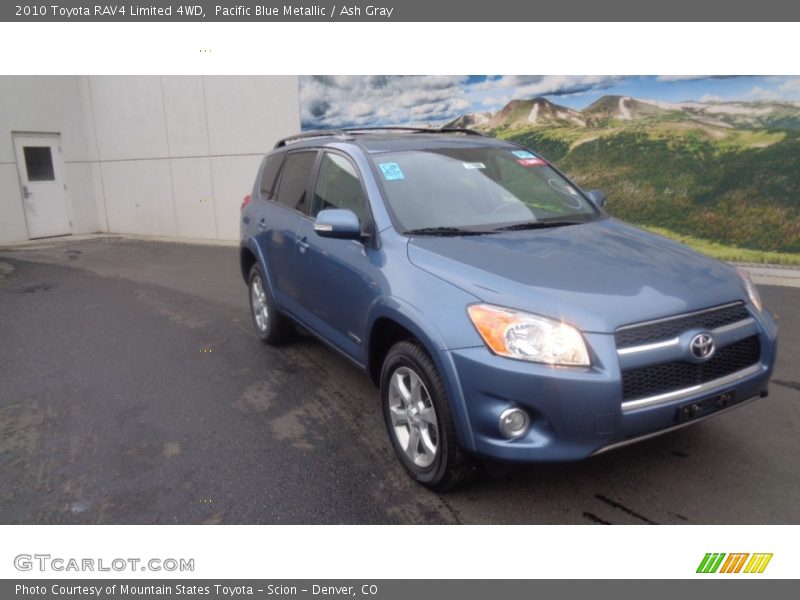 Pacific Blue Metallic / Ash Gray 2010 Toyota RAV4 Limited 4WD