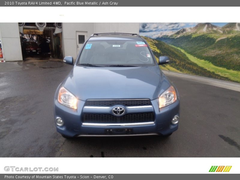 Pacific Blue Metallic / Ash Gray 2010 Toyota RAV4 Limited 4WD
