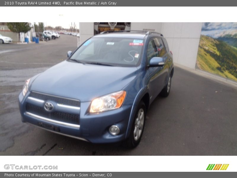 Pacific Blue Metallic / Ash Gray 2010 Toyota RAV4 Limited 4WD