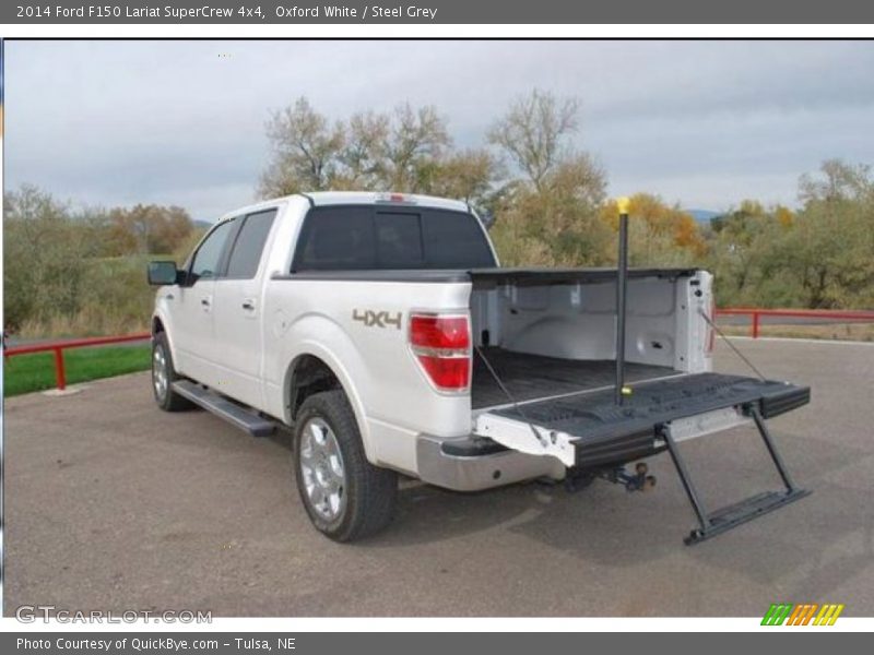 Oxford White / Steel Grey 2014 Ford F150 Lariat SuperCrew 4x4