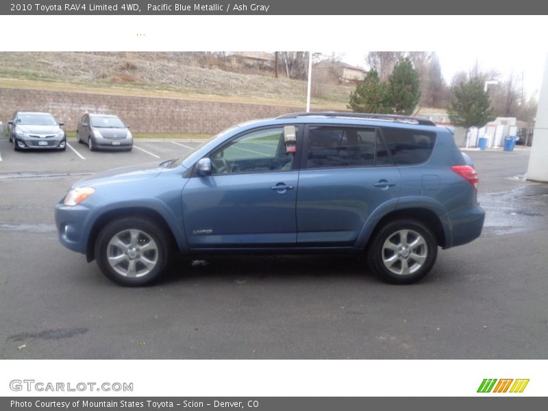 Pacific Blue Metallic / Ash Gray 2010 Toyota RAV4 Limited 4WD