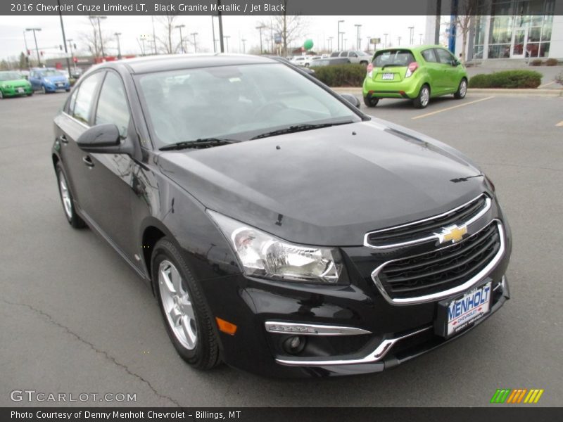 Black Granite Metallic / Jet Black 2016 Chevrolet Cruze Limited LT
