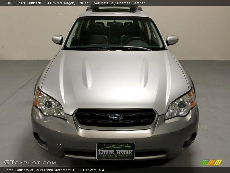 Brilliant Silver Metallic / Charcoal Leather 2007 Subaru Outback 2.5i Limited Wagon