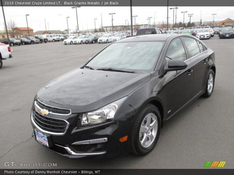 Black Granite Metallic / Jet Black 2016 Chevrolet Cruze Limited LT