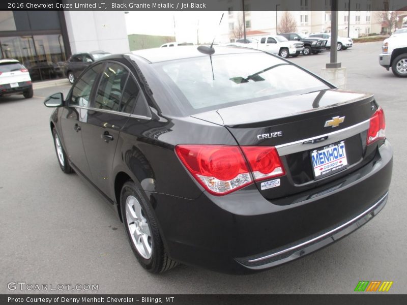 Black Granite Metallic / Jet Black 2016 Chevrolet Cruze Limited LT