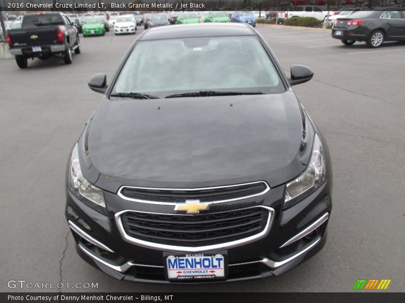 Black Granite Metallic / Jet Black 2016 Chevrolet Cruze Limited LT