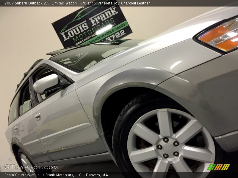 Brilliant Silver Metallic / Charcoal Leather 2007 Subaru Outback 2.5i Limited Wagon