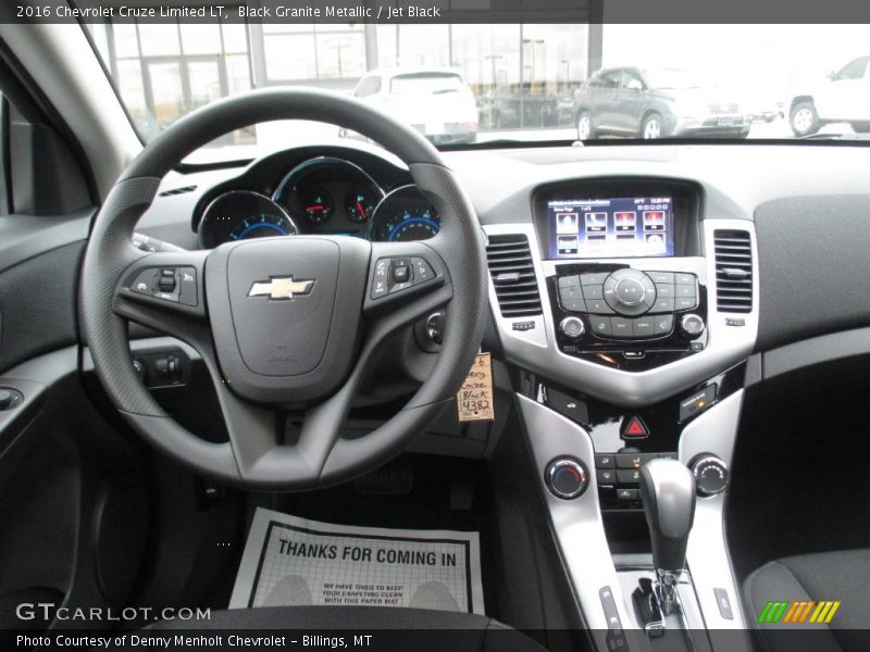 Black Granite Metallic / Jet Black 2016 Chevrolet Cruze Limited LT
