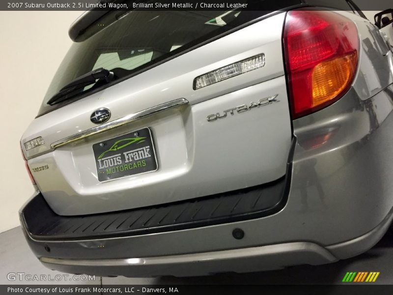 Brilliant Silver Metallic / Charcoal Leather 2007 Subaru Outback 2.5i Limited Wagon