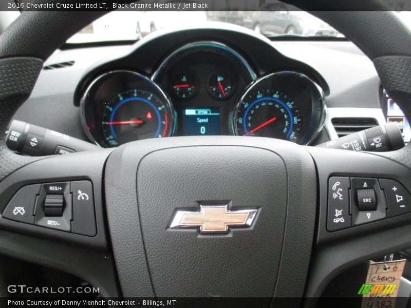Black Granite Metallic / Jet Black 2016 Chevrolet Cruze Limited LT