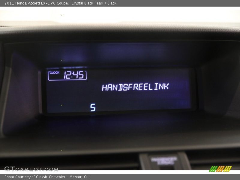 Crystal Black Pearl / Black 2011 Honda Accord EX-L V6 Coupe