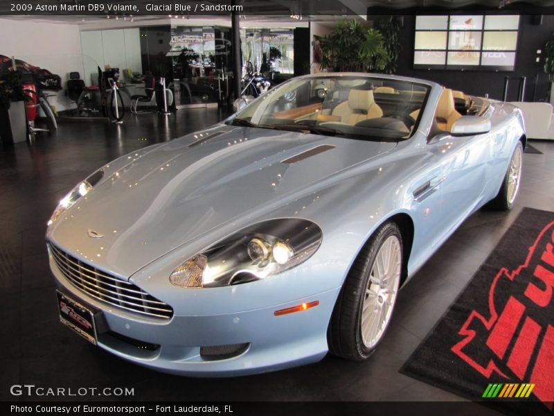 Glacial Blue / Sandstorm 2009 Aston Martin DB9 Volante