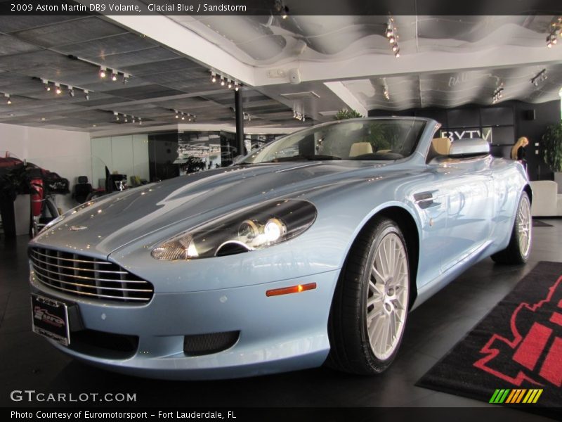 Glacial Blue / Sandstorm 2009 Aston Martin DB9 Volante