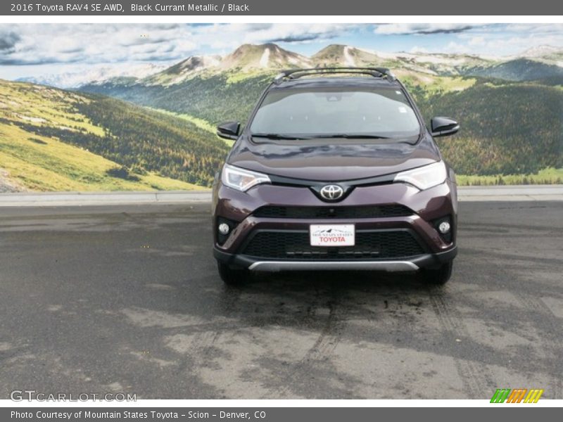 Black Currant Metallic / Black 2016 Toyota RAV4 SE AWD