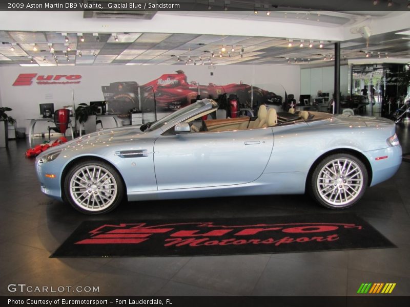 Glacial Blue / Sandstorm 2009 Aston Martin DB9 Volante