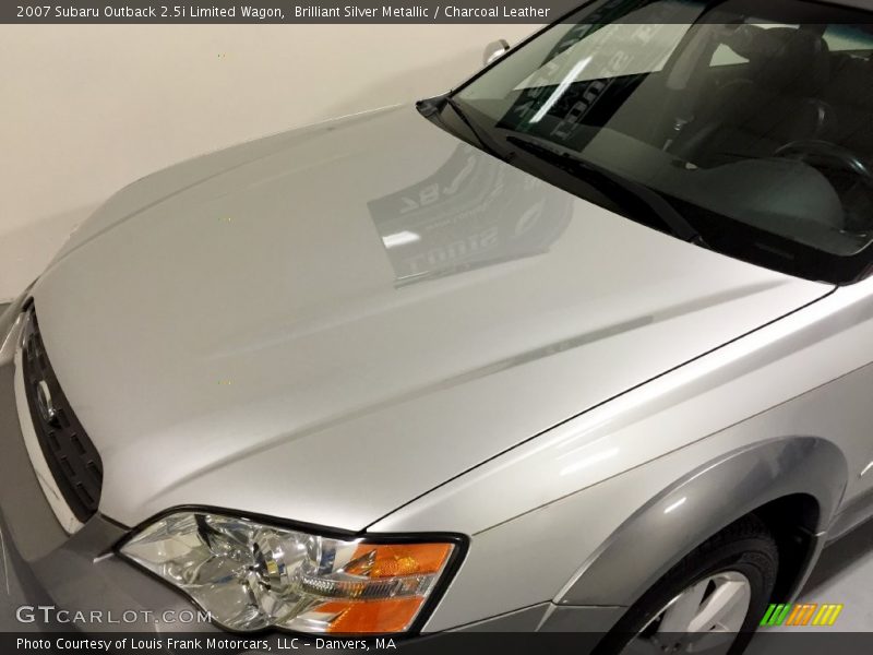 Brilliant Silver Metallic / Charcoal Leather 2007 Subaru Outback 2.5i Limited Wagon
