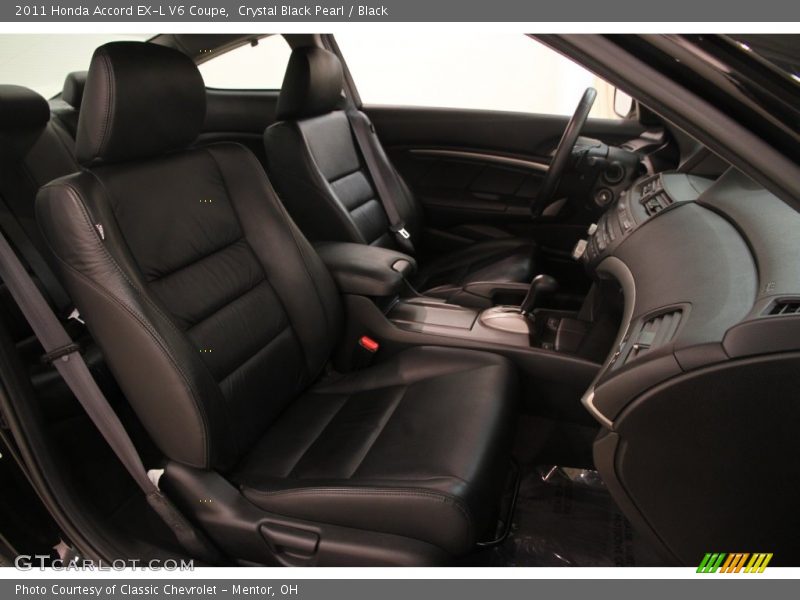 Crystal Black Pearl / Black 2011 Honda Accord EX-L V6 Coupe