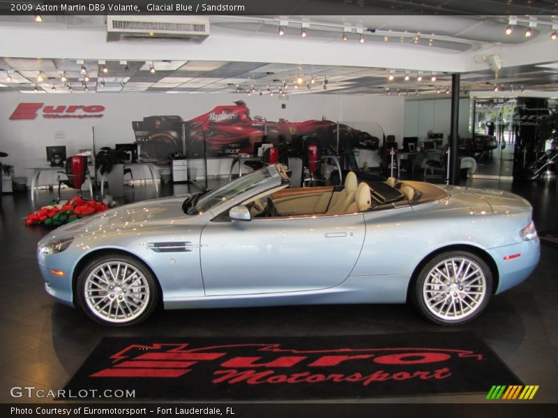 Glacial Blue / Sandstorm 2009 Aston Martin DB9 Volante
