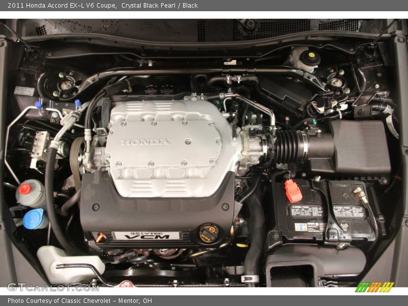 Crystal Black Pearl / Black 2011 Honda Accord EX-L V6 Coupe