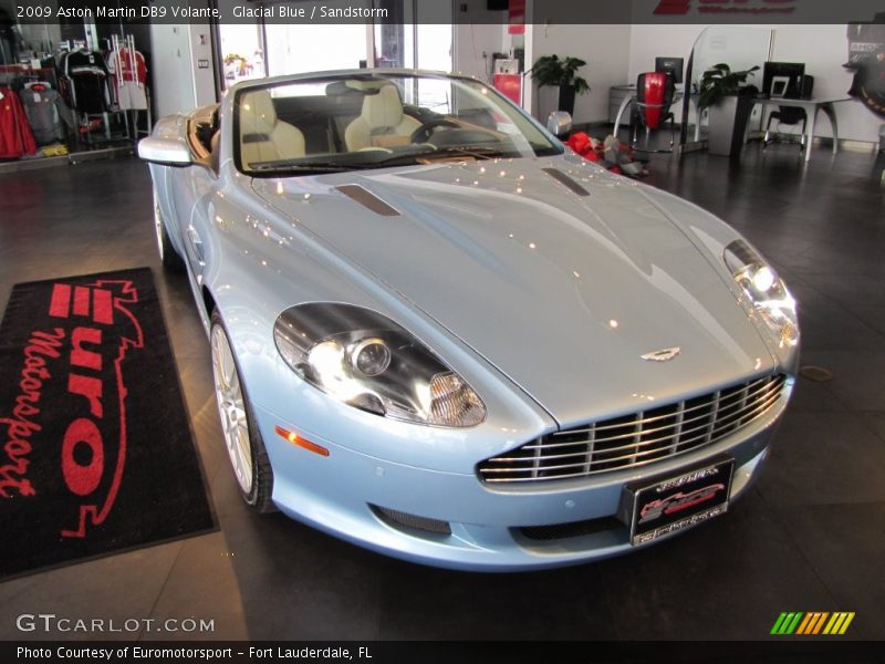 Glacial Blue / Sandstorm 2009 Aston Martin DB9 Volante