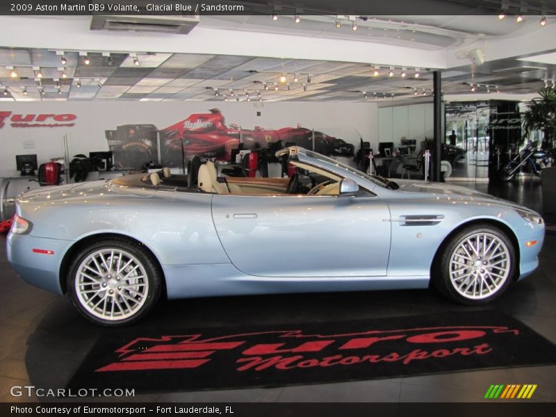 Glacial Blue / Sandstorm 2009 Aston Martin DB9 Volante
