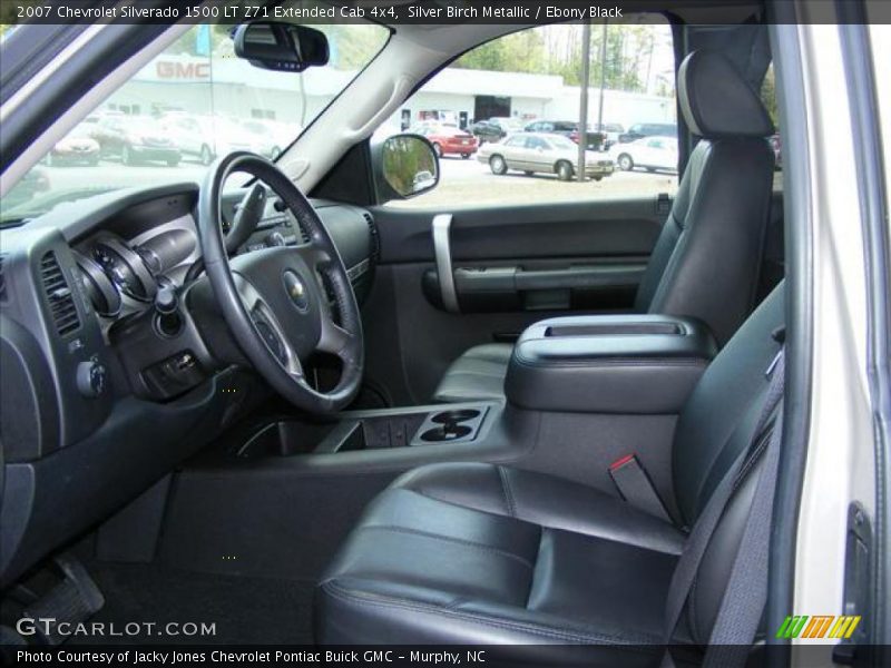 Silver Birch Metallic / Ebony Black 2007 Chevrolet Silverado 1500 LT Z71 Extended Cab 4x4
