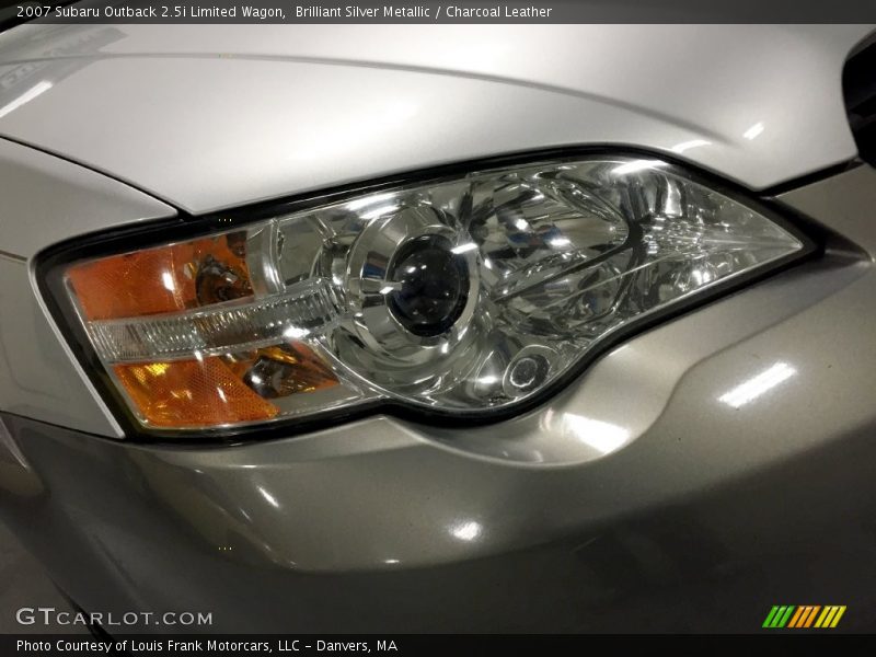 Brilliant Silver Metallic / Charcoal Leather 2007 Subaru Outback 2.5i Limited Wagon