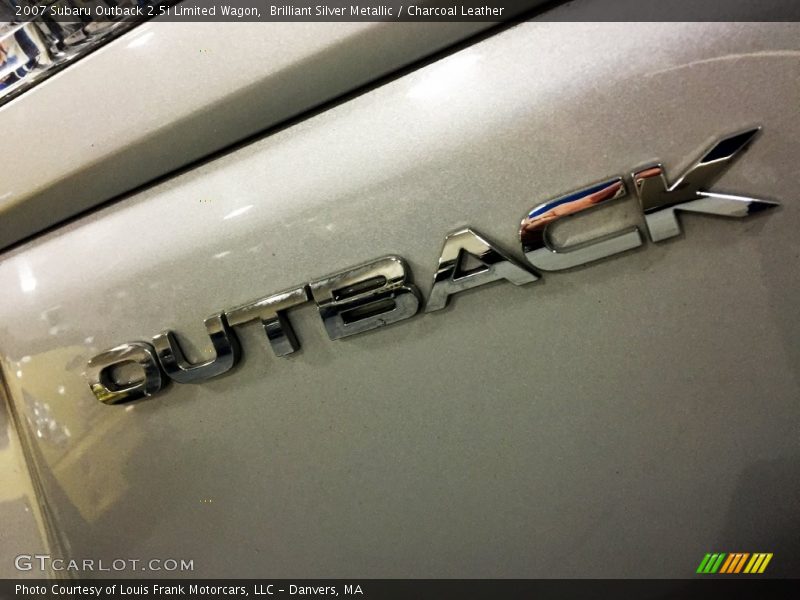 Brilliant Silver Metallic / Charcoal Leather 2007 Subaru Outback 2.5i Limited Wagon