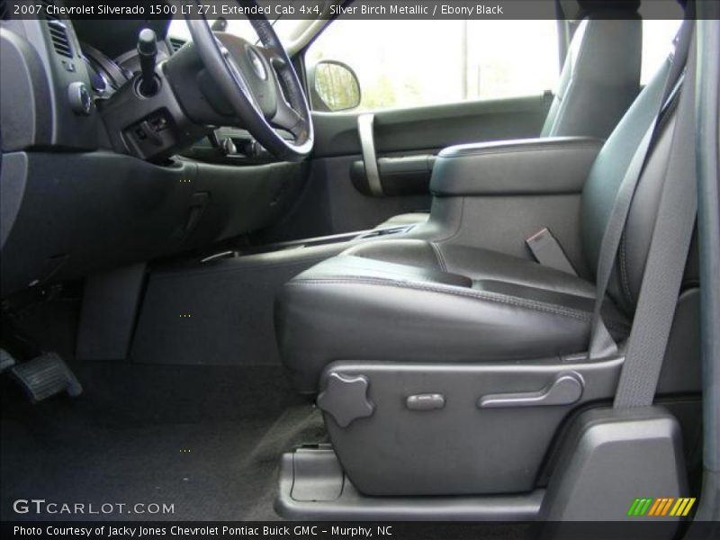 Silver Birch Metallic / Ebony Black 2007 Chevrolet Silverado 1500 LT Z71 Extended Cab 4x4