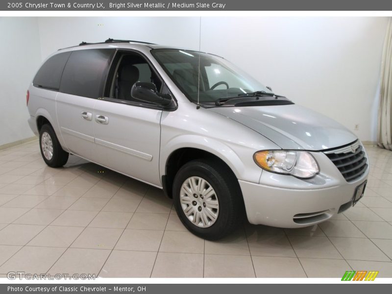 Bright Silver Metallic / Medium Slate Gray 2005 Chrysler Town & Country LX