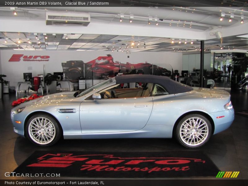 Glacial Blue / Sandstorm 2009 Aston Martin DB9 Volante