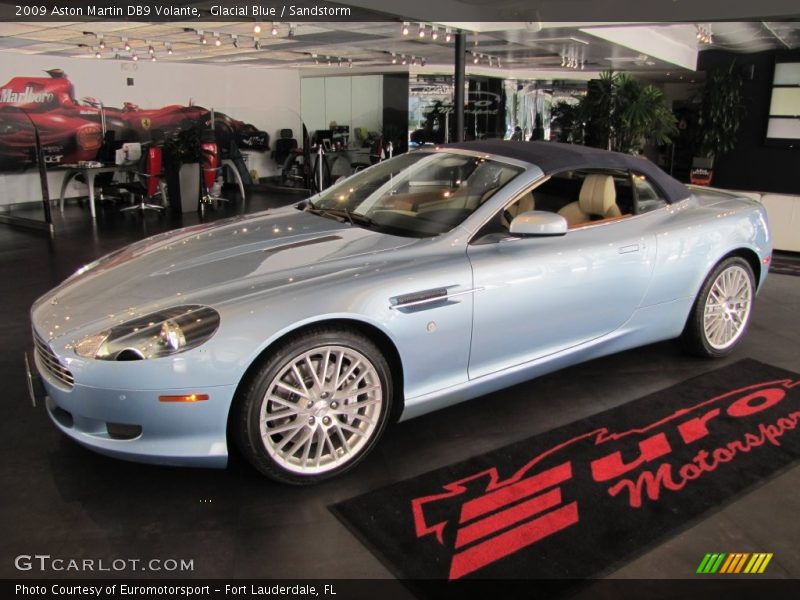 Glacial Blue / Sandstorm 2009 Aston Martin DB9 Volante