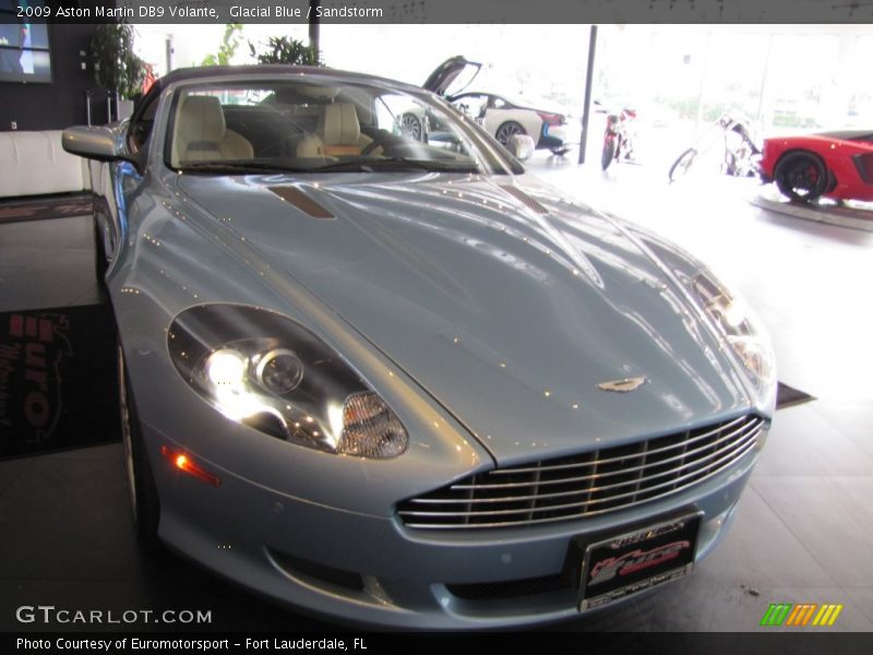 Glacial Blue / Sandstorm 2009 Aston Martin DB9 Volante