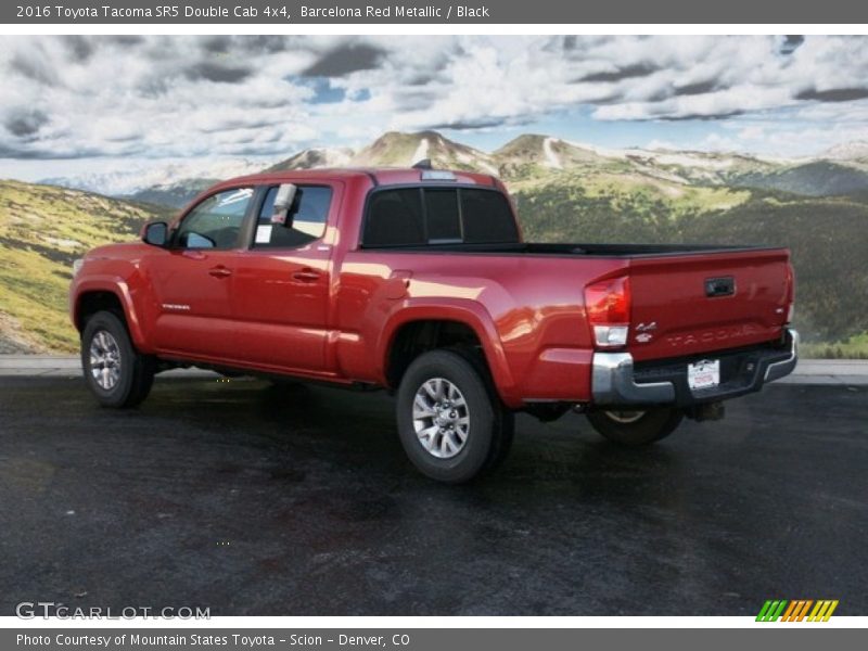 Barcelona Red Metallic / Black 2016 Toyota Tacoma SR5 Double Cab 4x4