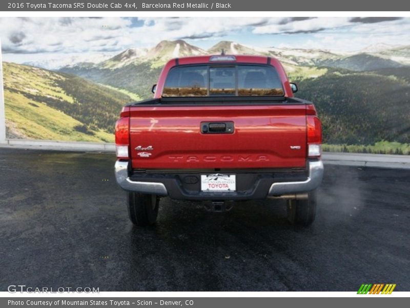Barcelona Red Metallic / Black 2016 Toyota Tacoma SR5 Double Cab 4x4