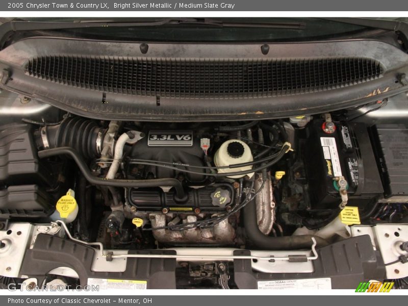 Bright Silver Metallic / Medium Slate Gray 2005 Chrysler Town & Country LX