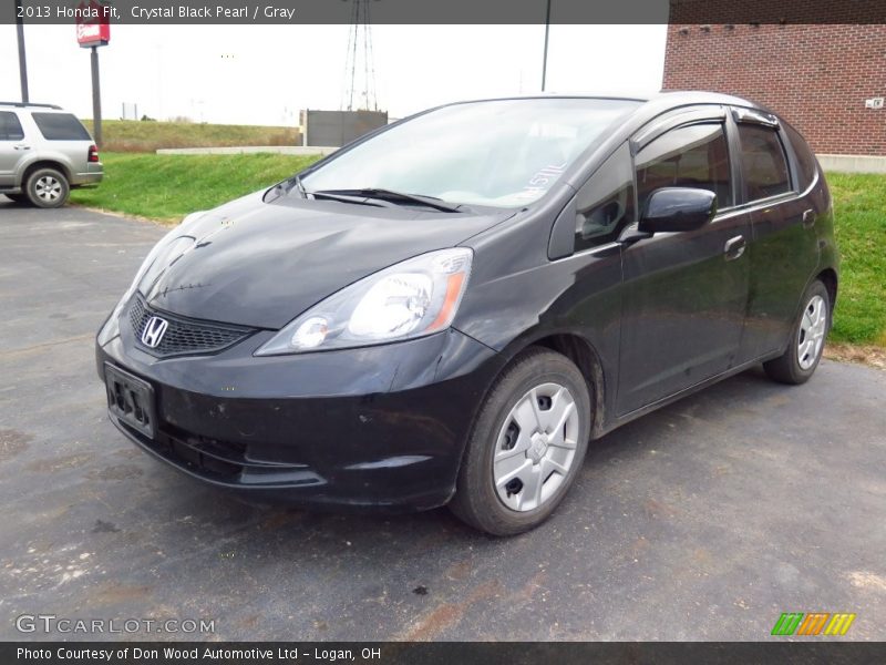 Crystal Black Pearl / Gray 2013 Honda Fit