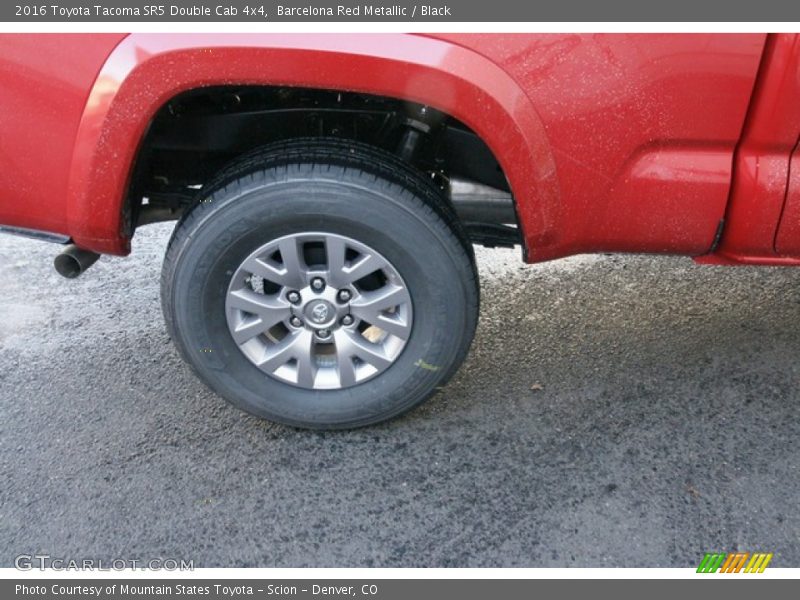 Barcelona Red Metallic / Black 2016 Toyota Tacoma SR5 Double Cab 4x4