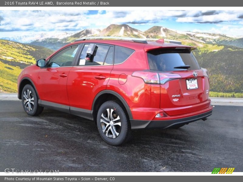 Barcelona Red Metallic / Black 2016 Toyota RAV4 LE AWD