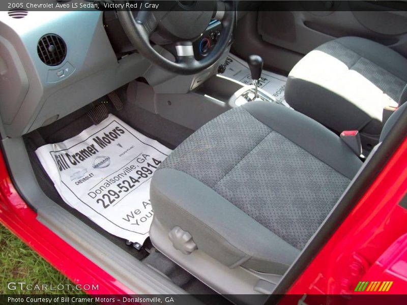 Victory Red / Gray 2005 Chevrolet Aveo LS Sedan