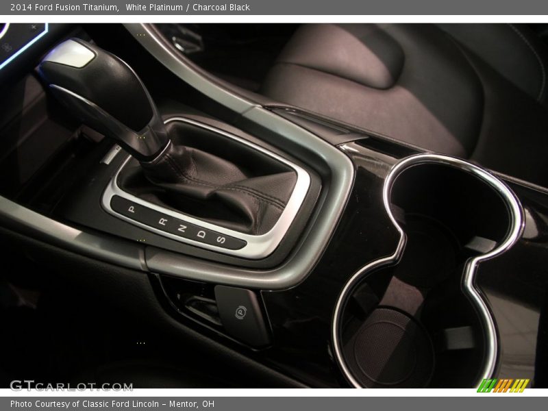 White Platinum / Charcoal Black 2014 Ford Fusion Titanium