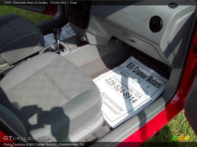 Victory Red / Gray 2005 Chevrolet Aveo LS Sedan